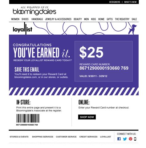 bloomingdales loyalist card